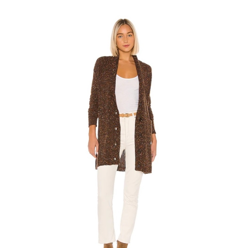 Revolve Tularosa Long Cardigan Confetti Knit Cardigan Sz Medium